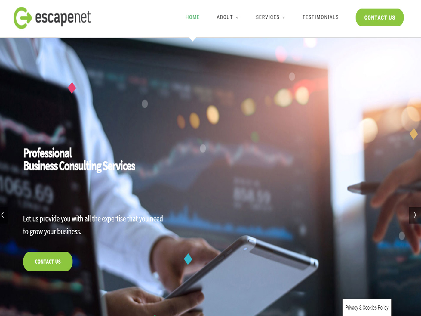 Κατασκευή ιστοσελίδας εταιρείας συμβούλων