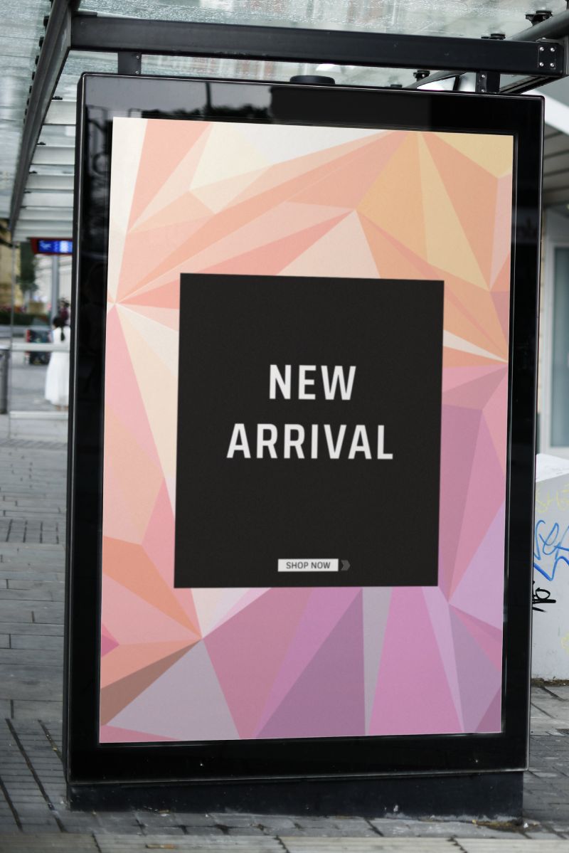 Διαφήμιση σε στάση λεωφορείου