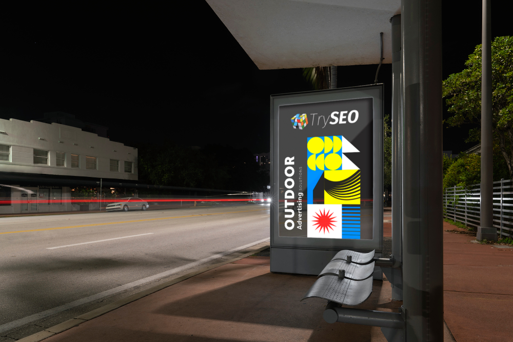 Διαφήμιση σε στάση λεωφορείου Tryseo