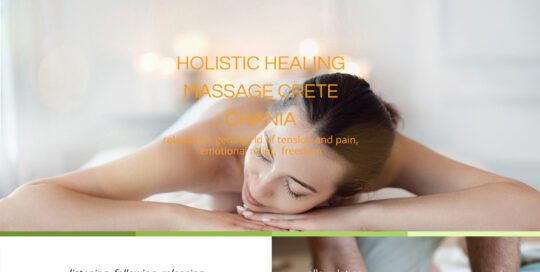 Ανακατασκευή ιστοσελίδας επιχείρησης υπηρεσιών μασάζ στα Χανιά Κρήτη